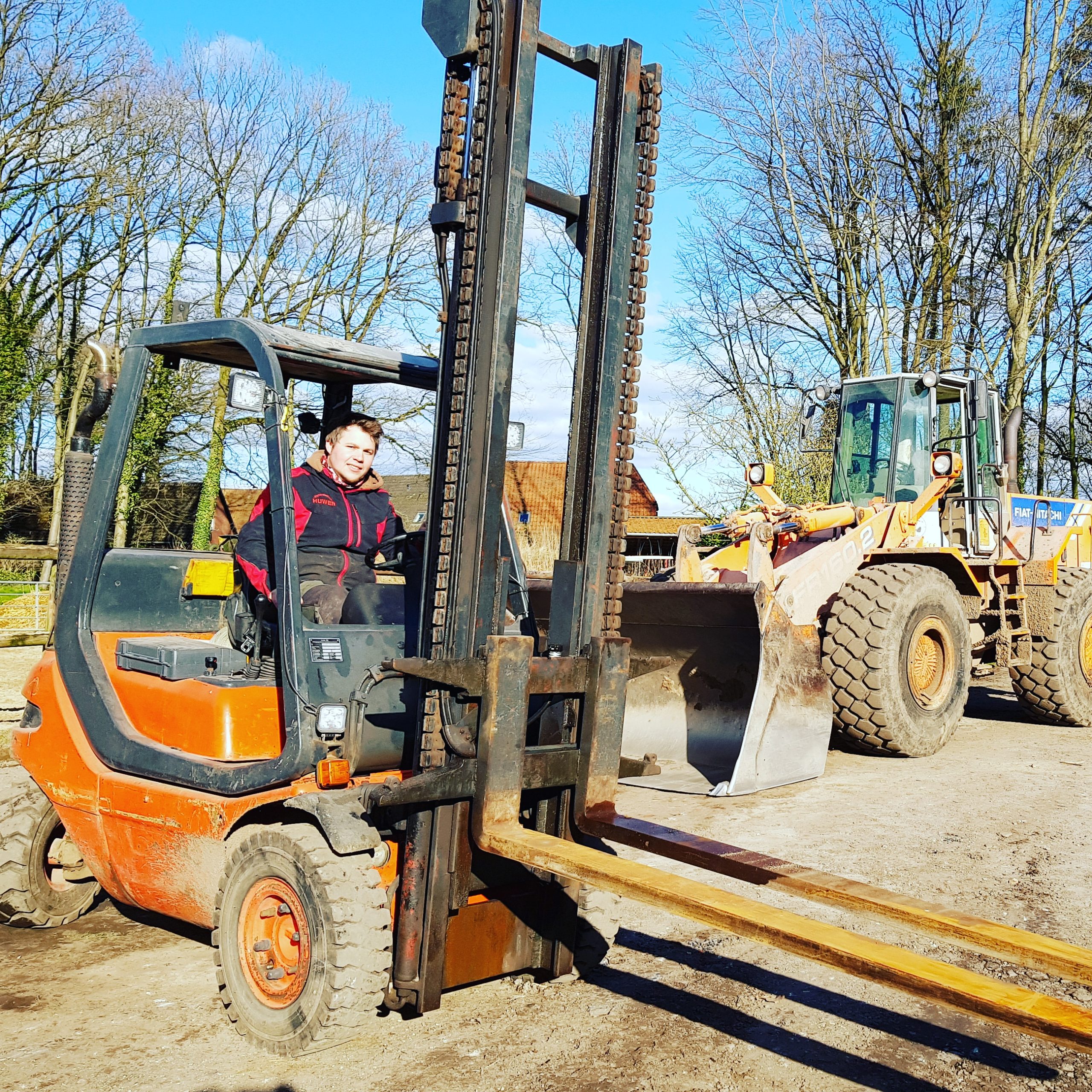 Gabelstapler und Radlader